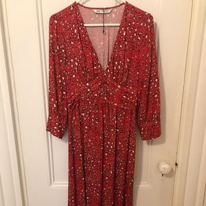 Zara animal print dress